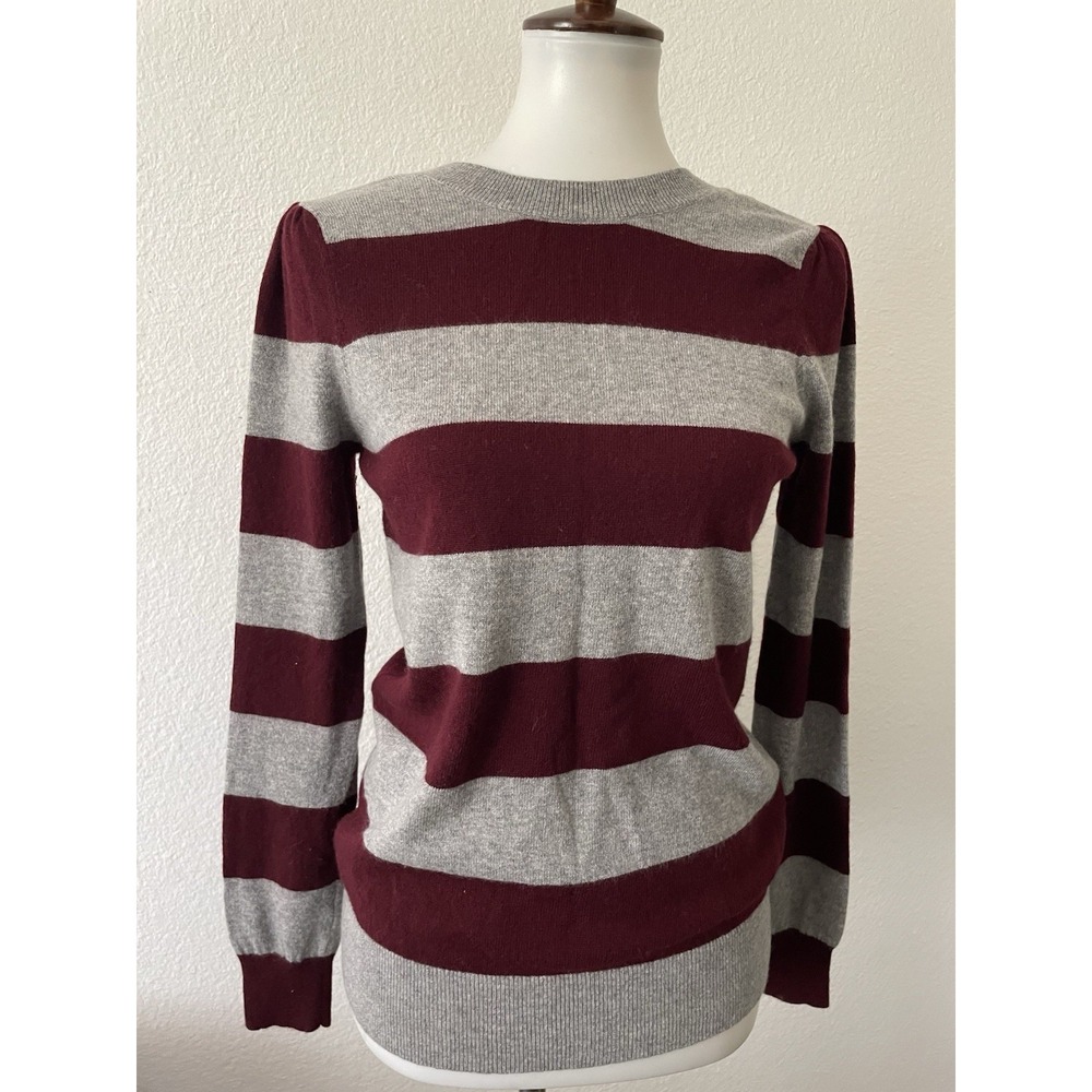 Rebecca Minkoff Sweater Women S Pullover Striped Wool Cashmere Stretch Knit